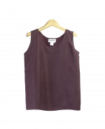 This habotai silk tank top is comfortable, soft, and perfect for summer. This comforble tank top can work beautifully with any jacket. Hand-wash or dry clean for best results.

Available in 4 colors: Champagne, Eggplant, Fuchsia, Gray and Olive.

