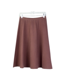 Pleat-effect skirt silk cashmere lycra 26-27