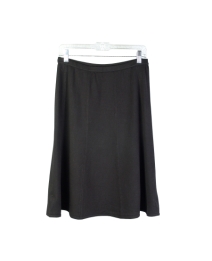 Wrinkle resistant high twisted silk lycra full fashion 8-panel knit skirt.  This 8-panel knit skirt drapes well.  The proper weight of the skirt is perfect for all year long wear. Two colors availabel, black and ruby.  The skirt matches the top SW11, a ruffle front cardigan, and SW16, ruffled V-neck knit blouse.  Dry clean for long lasting best result. Or, handwash cold and lay falt to dry. Then, steam or press the skirt with steam to achieve its silky look and good hand-feel.

Skirt length: 25"-26" long.

DISPLAY PICTURE COLOR: RUBY