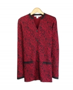 Our silk/cotton long sleeve jacket is great for all occasions. Hand wash or dry clean for best results.

Available in 3 beautiful colors: Red, Royal and Brown. 

Display Picture Color: RED