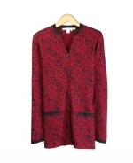 Our silk/cotton long sleeve jacket is great for all occasions. Hand wash or dry clean for best results.

Available in 3 beautiful colors: Red, Royal and Brown. 

Display Picture Color: RED