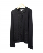 This viscose nylon jewel neck long sleeve cardigan with lace trim is great for everyday wear.  Soft & comfortable and easy to match with jackets and bottoms.  Hand wash to clean, dry clean for best results.

Available in 3 spectacular colors: Black, Brown and Soft Pink.

DISPLAY PICTURE COLOR: SOFT PINK