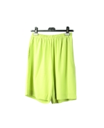 Our washable crepe-de-chine silk pull-on shorts have an elastic waistband for easy-fit and comfort. This pair of pants is softly shaped, light weight and drapes very nicely. These pull-on shorts can easily match the tops in its collection. Machine wash or dry clean.

Available in 13 colors: Black, Butter, Fuchsia, Ivory, Lime, Navy, Pale Smoke Blue, Red, Royal, Sage, Soft Purple, Turquoise, and White.

DISPLAY PICTURE COLOR: LIME