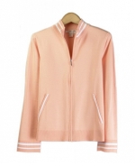 Our ladies' cotton/lycra zipper jacket has a delicate look and soft touch, which makes it a must have item for the spring and summer seasons.  This jacket works beautifully with shells and bottoms. Hand wash or dry clean for best results.

Available in 5 beautiful colors: Black, Coral, Sky Blue, Navy, and White. 

DISPLAY PICTURE COLOR: CORAL