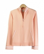 Our ladies' cotton/lycra zipper jacket has a delicate look and soft touch, which makes it a must have item for the spring and summer seasons.  This jacket works beautifully with shells and bottoms. Hand wash or dry clean for best results.

Available in 5 beautiful colors: Black, Coral, Sky Blue, Navy, and White. 

DISPLAY PICTURE COLOR: CORAL