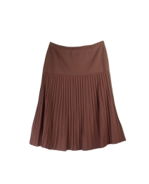 The full fashion pleated knit skirt is made of viscose nylon crepe yarn with stretch of lycra.  The pleats are created from the needle work.  It is an easy-care pleated skirt and can match all types of tops and jackets. The clear pleats of the knit do not need to be ironed or pressed.  After wash, a little steam will bring back every clear pleats.  It is an easy-care full fashion pleat-skirt.  Hand wash cold and lay flat to dry or dry clean.  

Skirt length: 26