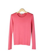 Composition's washable silk/cotton crew neck long sleeve fine knit jersey is 70% silk and 30% cotton, giving you an ultra-soft feel and a luxurious look. This jersey knit top is one of our customers' favorite pullovers. Available in sizes XS(4) to Plus Size 1X(16W-18W). Dry clean or hand-wash cold. 

Available in 15 colors: Aqua, Banana, Beige, Bone, Chocolate, Cream, Navy, Peacock, Peri, Pink, Poppy, Red, Salmon, Silver Gray and Sky

Display Picture Color: Poppy