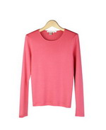 Composition's washable silk/cotton crew neck long sleeve fine knit jersey is 70% silk and 30% cotton, giving you an ultra-soft feel and a luxurious look. This jersey knit top is one of our customers' favorite pullovers. Available in sizes XS(4) to Plus Size 1X(16W-18W). Dry clean or hand-wash cold. 

Available in 15 colors: Aqua, Banana, Beige, Bone, Chocolate, Cream, Navy, Peacock, Peri, Pink, Poppy, Red, Salmon, Silver Gray and Sky

Display Picture Color: Poppy