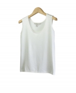 Our silk/lycra tank top is a light-weight top that is perfect for the spring and summer seasons.  This soft and comfortable tank works wonderfully as a layering piece, and can easily match with any jackets and trousers. Hand wash to clean or dry clean for best results. 

Available in 3 colors: Black, Ice Blue, Sun. 

Display Picture Color: WHITE