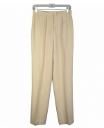 This washable woven silk linen unlined trouser has a classic and comfortable fit. Its back waist is elastic, so it is easy-fit. This pair of pants is luxurious because of its matte textured silk linen fabric. It has an easy-matching camp shirt, jackets, and bottoms that can create beautiful outfits. These pants are perfect for the spring and summer season. Dry clean, or machine/hand-wash in cold water.

DISPLAY PICTURE COLOR: KHAKI