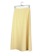 This washable woven silk linen unlined long skirt has a classic and comfortable fit. Its' back waist is elastic, so it is easy-fit. Our long skirt is luxurious because of its matte textured silk linen fabric. It has an matching camp shirt and jackets that can create beautiful sets. This silk linen skirt is for the spring and summer season. Dry clean or machine/hand-wash in cold water.

Available in 5 beautiful colors: Butter, Fuchsia, Ivory, Khaki, and Silver-blue.

DISPLAY PICTURE COLOR: BUTTER