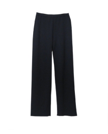 Our silk/cotton/cashmere knit pants are great for all occasions. This solid colored pair of pants is easy-fit and clean shaped. Ultra soft and a comfortable, luxurious top for the fall and winter. Matches many jackets and tops easily. 

Dry clean for long lasting best results.  Or hand wash cold, lay flat to dry.  Steam or press the knit jacket with steam to achieve the original luxurious look and feel.

DISPLAY PICTURE COLOR: BLACK